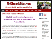 Tablet Screenshot of nostressmike.com